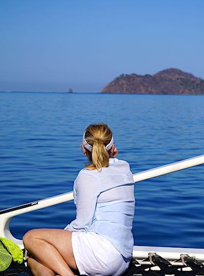 Cara Goldsbury Costa Rica catamaran sail image