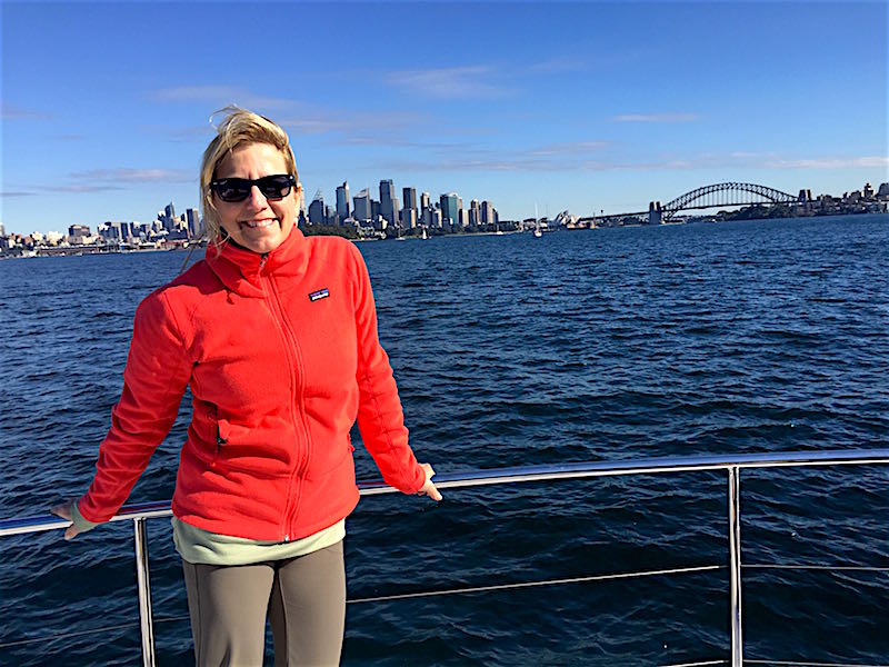 Cara Goldsbury Sydney harbour cruise image