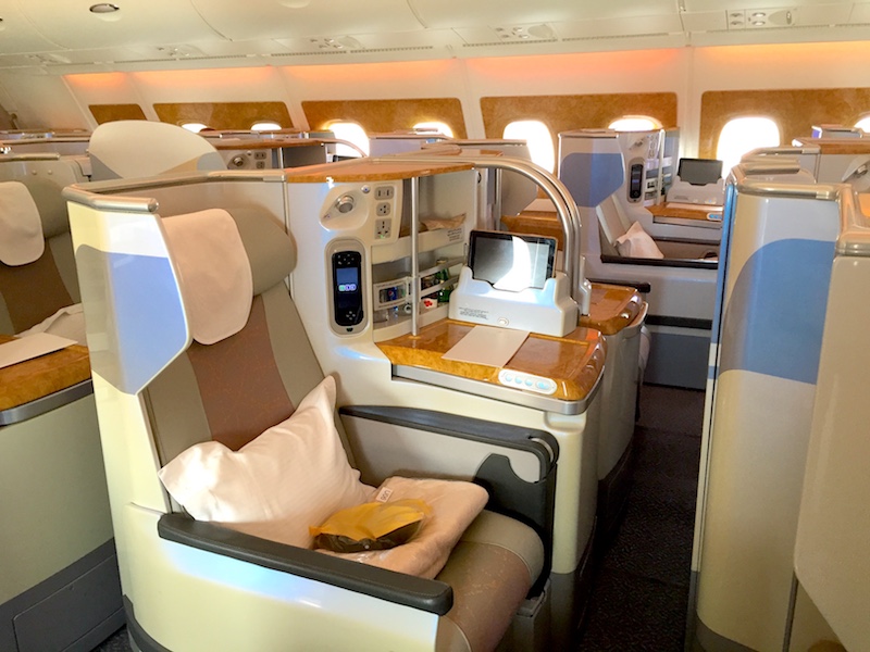 Emirates airline business class image