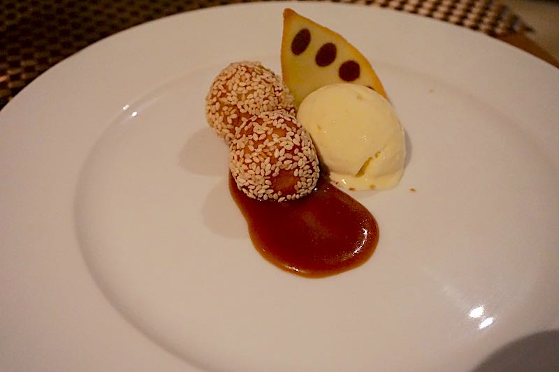 Seabourn Encore The Colonnade coconut sesame buchy dessert image