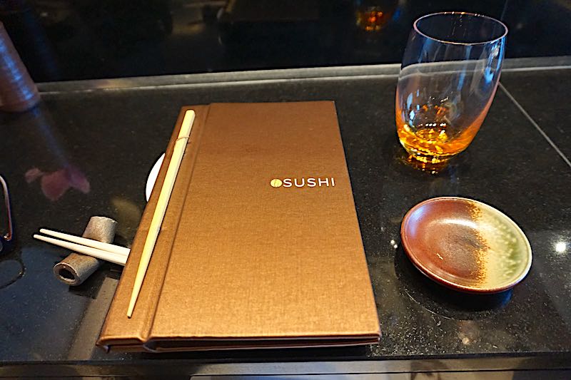 Seabourn Encore Sushi menu image