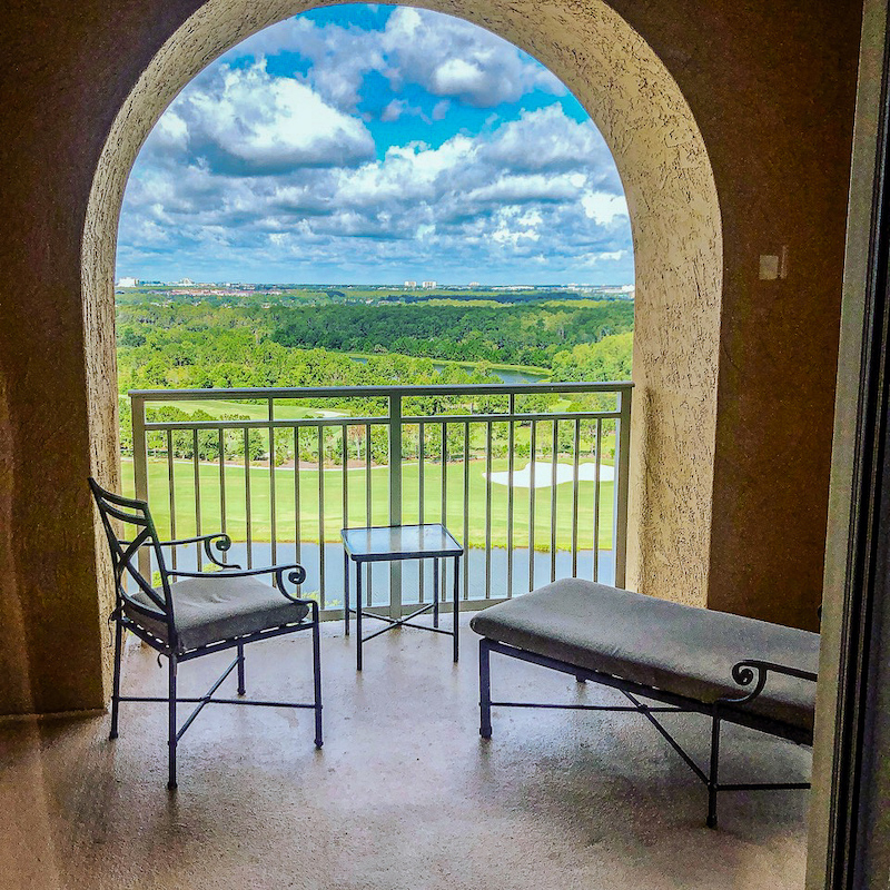 Ritz Carlton Orlando Executive Suite balcony image
