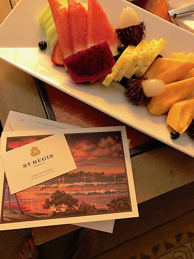 St Regis Princeville welcome amenity image