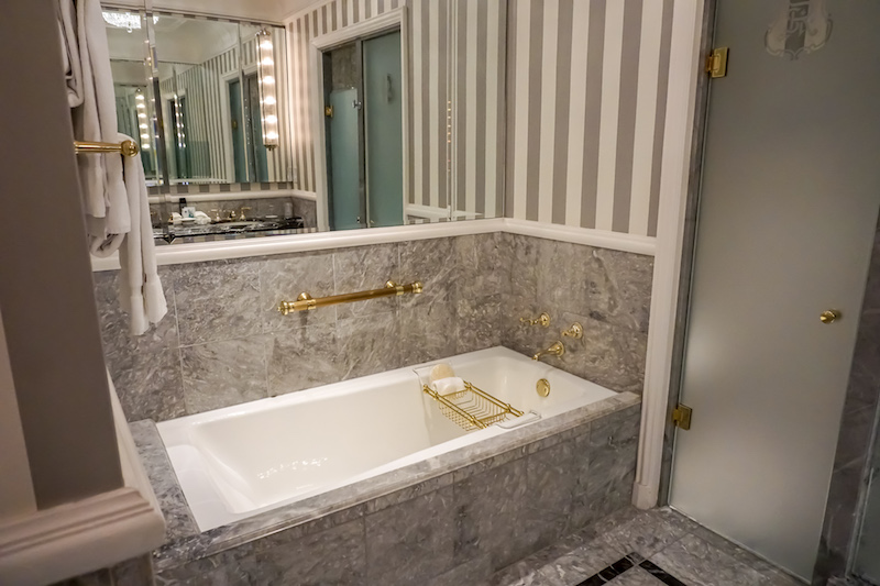 St Regis New York Grand Luxe guest room bath image