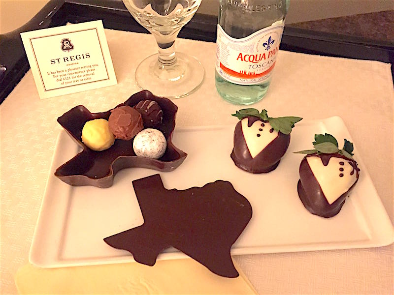 St Regis Houston in-room treat image