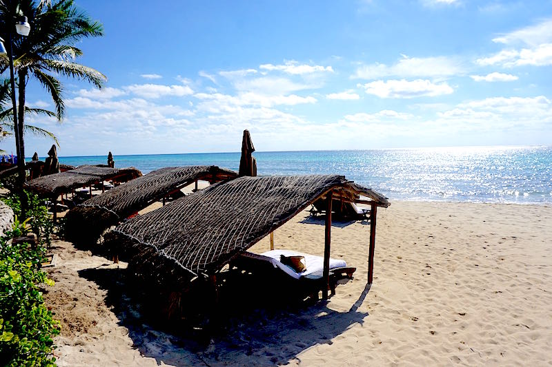 Viceroy Riviera Maya beach palapa image