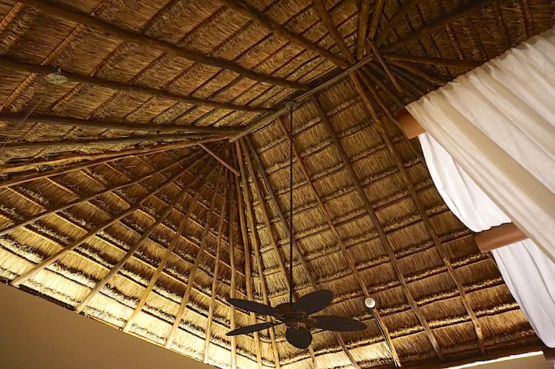 Viceroy Riviera Maya thatch bedroom ceiling image